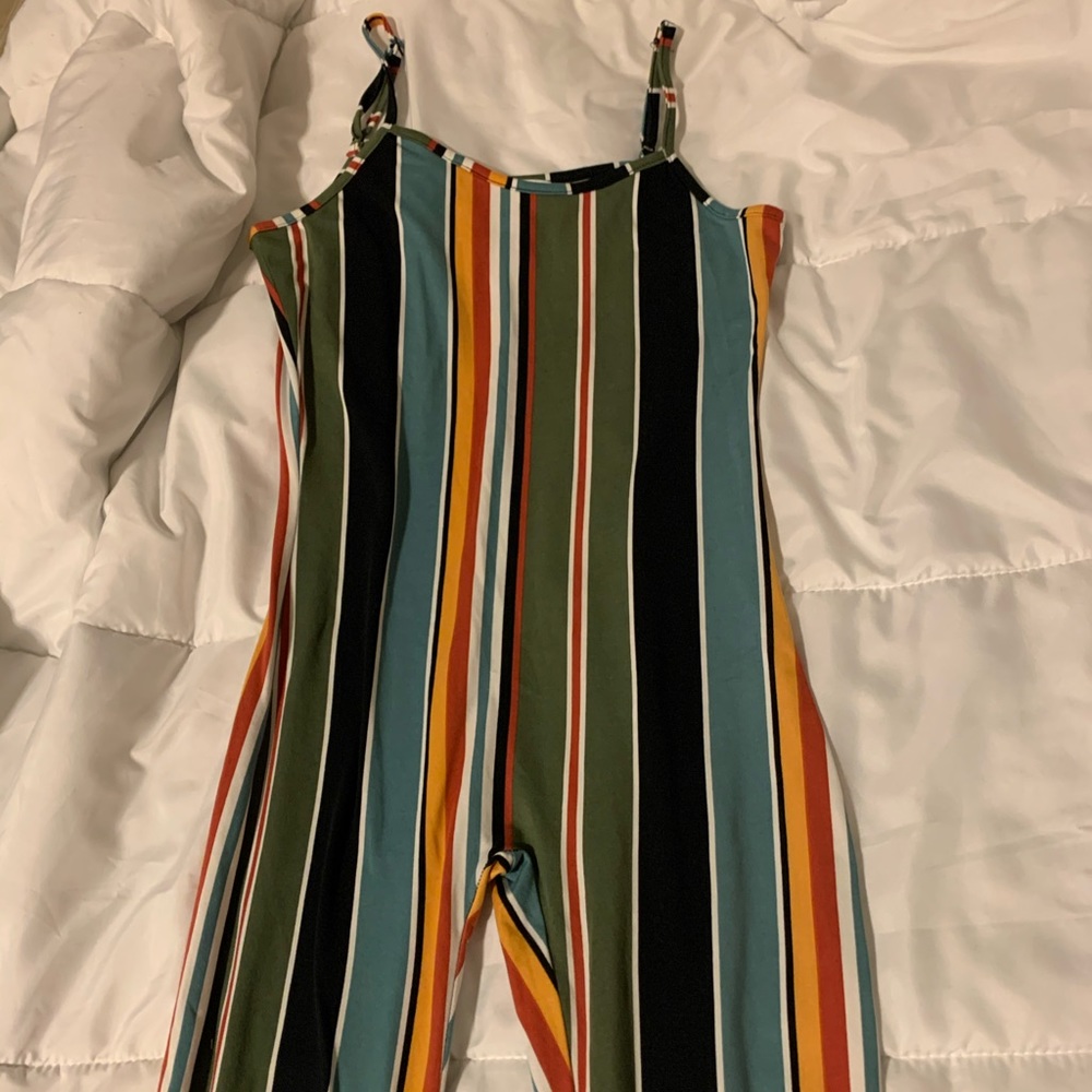 Striped Long Body Suit